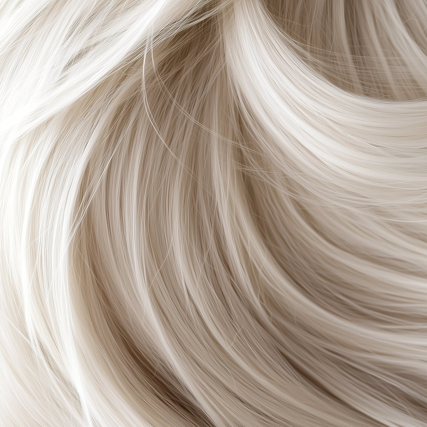 Luxurious Invisible Weft Extensions - Pearl Silver / Color: 1001
